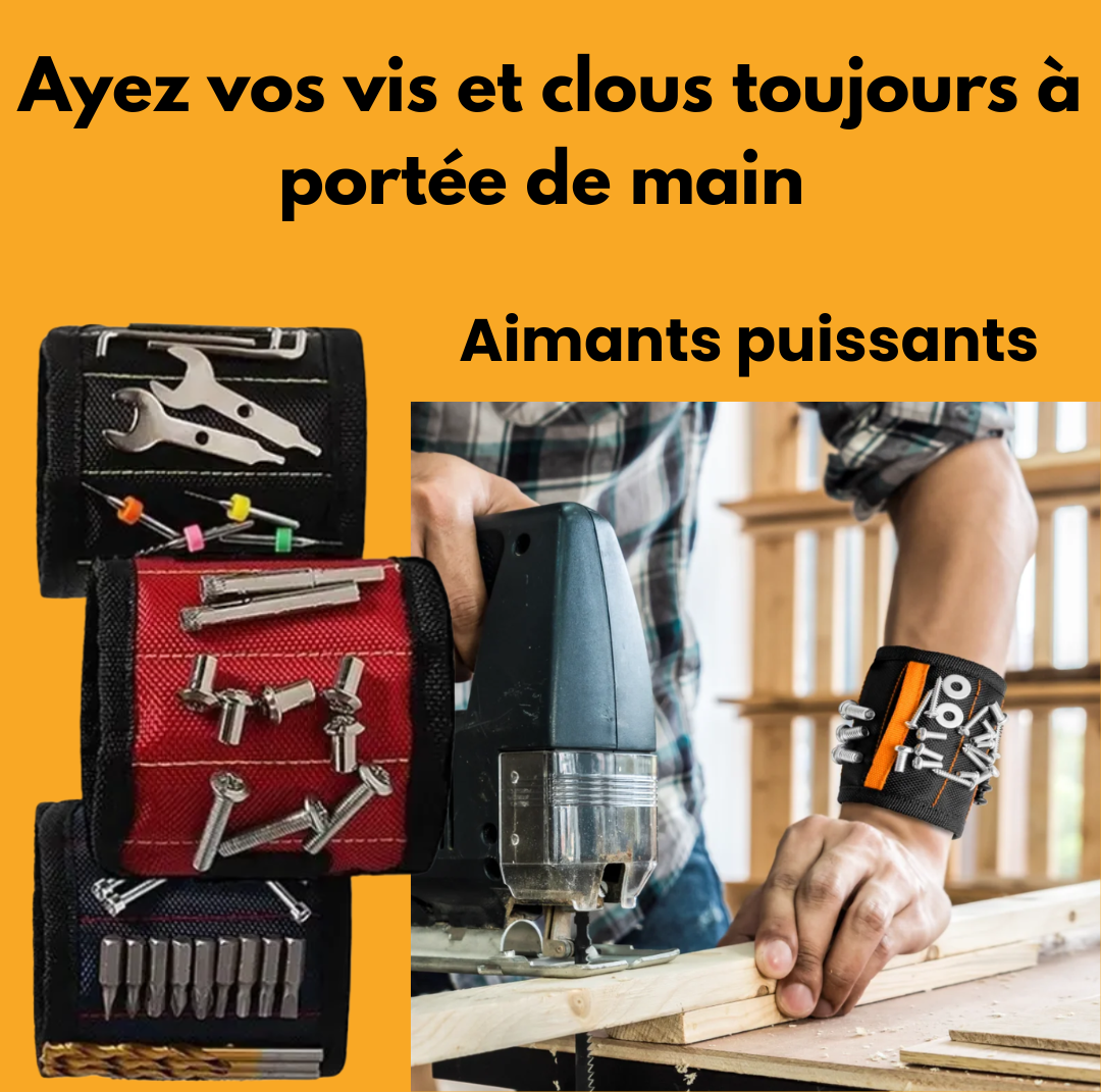 Gant Lumineux rechargeable + bracelet magnétique