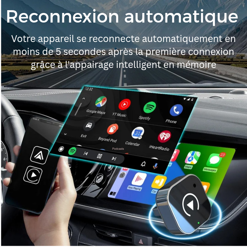 Zéro Câbles pour plus de confort : Accédez facilement à CarPlay