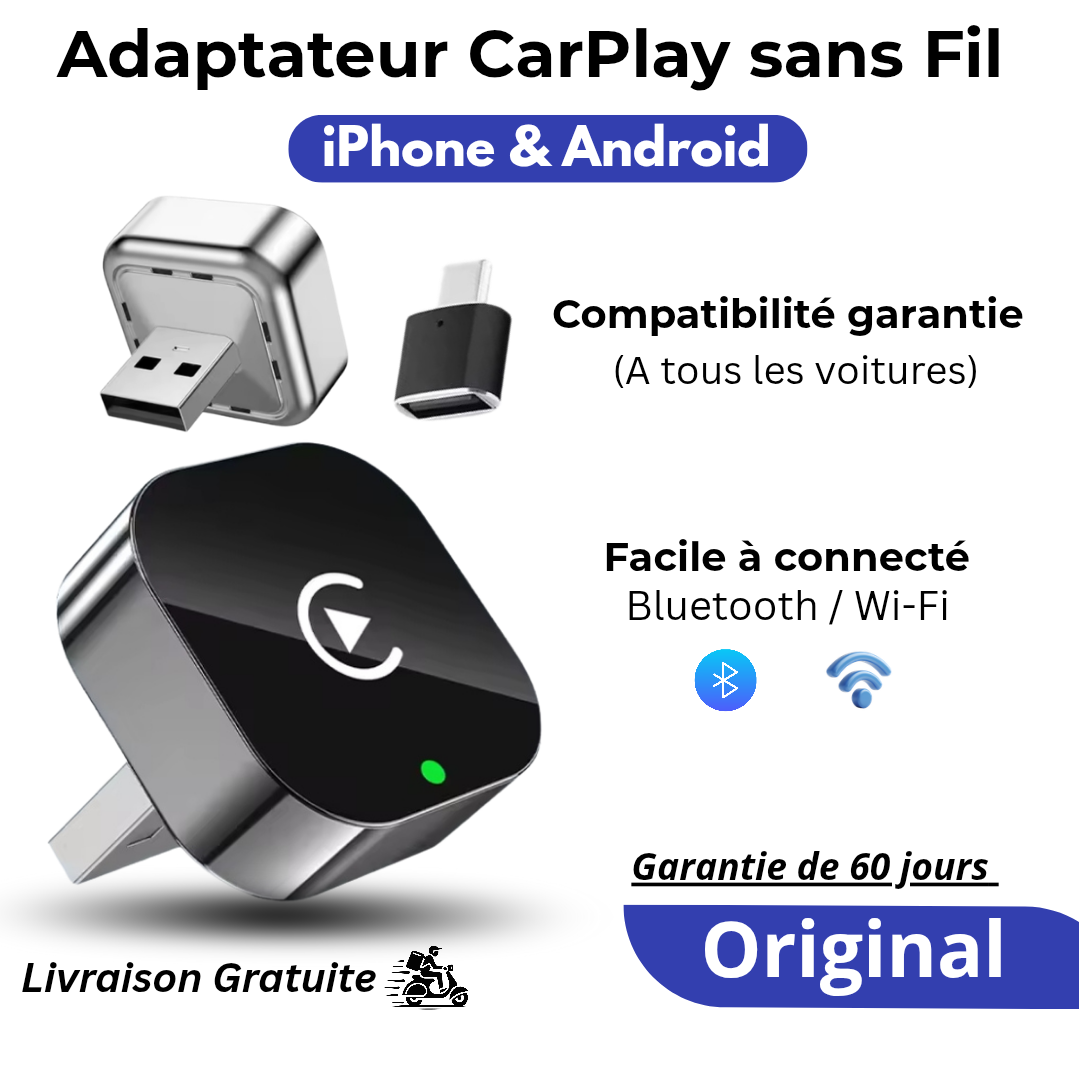 Zéro Câbles pour plus de confort : Accédez facilement à CarPlay