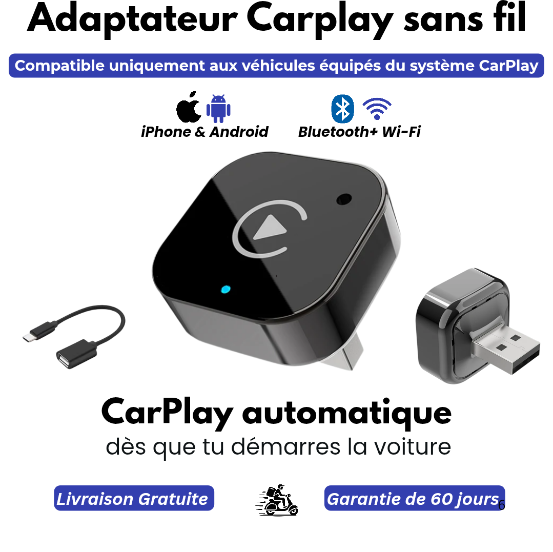 Zéro Câbles, que du confort : Accédez facilement à CarPlay